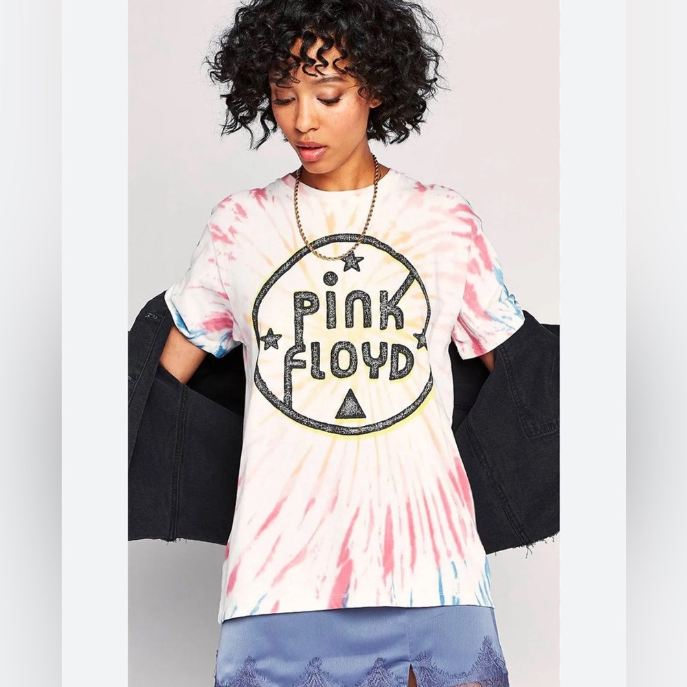 🌘Daydreamer Pink Floyd Eclipse Tie-Dye Weekend Band Tee